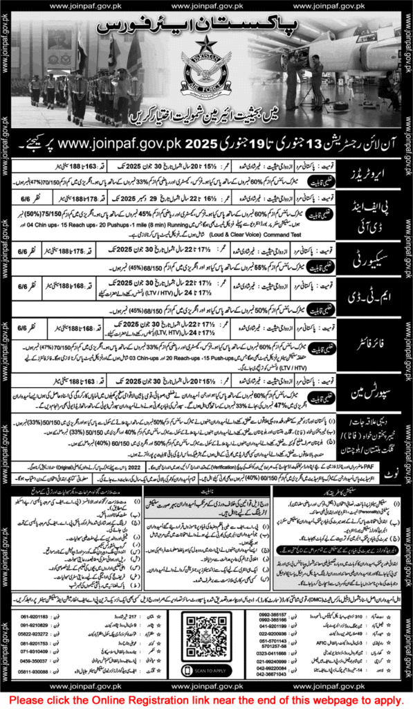 Pakistan Air Force Jobs 2025